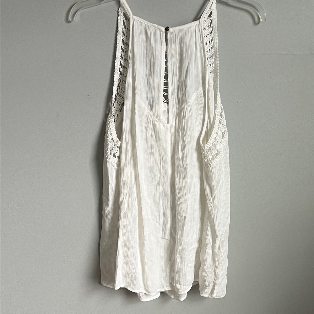 Maurices White Crochet Detail Blouse - Picture 7 of 8